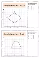 Vorschau - Arbeitsblätter - Koordinatensystem 3 verschiedene Niveaus - Seite 2