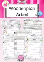 Vorschau - Arbeitsblätter - Wochenplanarbeit mit Selbsteinschätzung und Wochenziel - Deckblatt