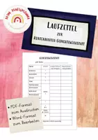 Vorschau - Arbeitsblätter - Laufzettel für die Kunterbunte Gedichtewerkstatt - Deckblatt