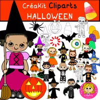 Aperçu - Cliparts/Visuels - Cliparts d'Halloween - Page de couverture