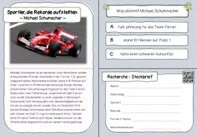 Vorschau - Bildkarten - Sportler Lesekartei / Lesehäppchen - Seite 3
