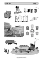 Vorschau - Mal- und Bastelvorlagen - Cover für das Thema Müll - Deckblatt