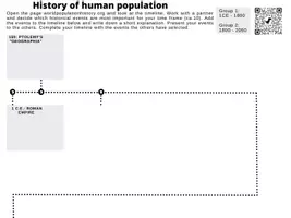 Vorschau - Arbeitsblätter - History of human population - Deckblatt