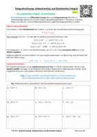 Vorschau - Unterrichtsreihen - SKRIPT: Unbestimmtes und Bestimmtes Integral (mit Lösungen & PowerPoint) - Seite 2