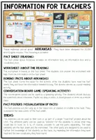 Vista previa - Hojas de trabajo - USA - ARKANSAS (Fact Sheets, Worksheets and Games) - página 1