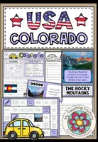 Vista previa - Juegos / Gamificación - USA - COLORADO (Fact Sheets, Worksheets and Games) - Portada