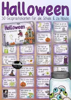 Vorschau - Spiele - Halloween - 30 Gesprächskarten / Impulse - Deckblatt