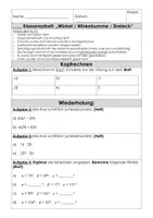 Vorschau - Klassenarbeiten - LEK Winkel Dreieck Winkelsumme Mathe - Seite 1
