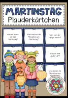 Vorschau - Fördermaterial/Inklusion - Der Martinstag (Sankt Martin) - Plauderkärtchen - Deckblatt