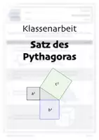 Vorschau - Klassenarbeiten - Klassenarbeit - Satz des Pythagoras (B) - Klasse 9 - Deckblatt