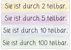 Vorschau - Präsentationen/Tafelbilder - Teilbarkeitsregeln Merkspruch - Seite 2