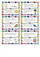 Vorschau - Aufgabenkarten - Reading game - Common artwork - Easter and spring - Seite 2