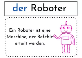 Vorschau - Präsentationen/Tafelbilder - Materialpaket Begriffe Programmieren & Regeln für den Umgang mit Robotern - Seite 1