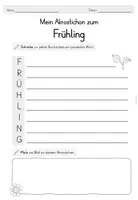 Vorschau - Arbeitsblätter - Frühling Akrostichon Gedicht - Seite 3
