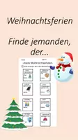 Vorschau - Arbeitsblätter - Starter nach den Weihnachtsferien - Finde jemanden, der... - Deckblatt