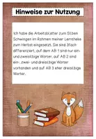Vorschau - Arbeitsblätter - Silben schwingen Herbst - Seite 1