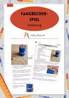 Vorschau - Mal- und Bastelvorlagen - Fangbecher-Spiel Upcycling - Anleitung - Deckblatt