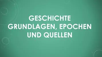 Vorschau - Präsentationen/Tafelbilder - Geschichte Grundlagen (PP und H5p) - Deckblatt