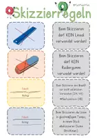 Vorschau - Poster - Sparpaket - Technisches Zeichnen - Skizzierregeln - Seite 2
