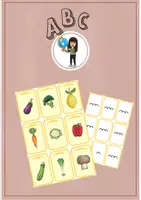 Vorschau - Spiele - Spielkarten Silbenanzahl Obst und Gemüse 1. Klasse - Deckblatt
