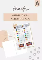 Vorschau - Arbeitsblätter - Geschenk Schokolinsen - wenn alles zu bunt wird - Deckblatt