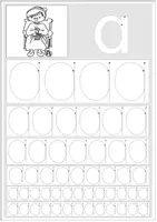 Vorschau - Arbeitsblätter - Buchstaben nachspuren A-I-L-M E-O-S-W - Seite 2