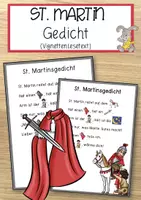 Vorschau - Anderer Materialtyp - Sankt Martin – Gedicht - Deckblatt