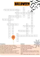 Vorschau - Spiele - Kreuzworträtsel Halloween - Deckblatt