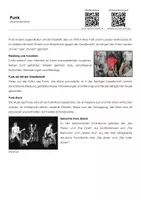 Vorschau - Arbeitsblätter - Punk (Infotext und Übungen) - Deckblatt