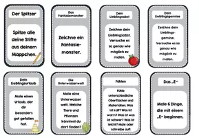 Vorschau - Mal- und Bastelvorlagen - Kunst- Fix und Fertig Karten für Künstler - Seite 1