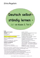 Vorschau - Arbeitsblätter - Artikel und Nomen in den vier Fällen, aus: Deutsch selbstständig lernen, Teil 2 - Deckblatt