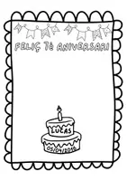 Vista previa - Hojas de trabajo - FELICITACION CUMPLEAÑOS - Portada