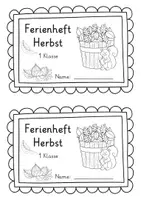 Vorschau - Arbeitsblätter - Ferienheft Herbst | Übungsheft Herbst | Klasse 1 | Herbstferien - Seite 1