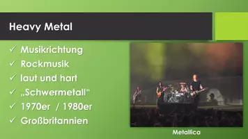 Vorschau - Präsentationen/Tafelbilder - Heavy Metal (Präsentation und H5P) - Seite 1