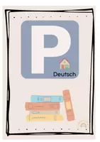 Vorschau - Bildkarten - Schilder Hausaufgaben-Parkplatz - Deckblatt