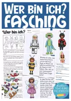 Aperçu - Jeux - Wer bin ich? Fasching Karneval Deutsch Allemand - Page de couverture