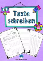 Vorschau - Arbeitsblätter - Texte schreiben - Klasse 3 - Deckblatt