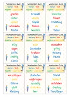 Vorschau - Stationenlernen - Deutsch: Wortarten ( Quizkarten ) ab Klasse 2 - Seite 3