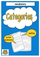 Vorschau - Arbeitsblätter - Categories - vocabulary game - Deckblatt