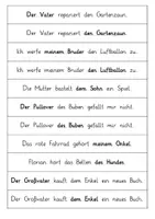 Vorschau - Arbeitsblätter - Materialpaket: Die vier Fälle des Namenwortes - Seite 1
