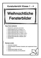 Vorschau - Mal- und Bastelvorlagen - Weihnachtliche Fensterbilder - Basteln zu Weihnachten aus Ton- und Transparentpapier - 5 Vorlagen und Anleitung - Seite 3