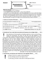 Vorschau - Arbeitsblätter - Klassenarbeit zur Zeichensetzung, 9.Klasse - Deckblatt