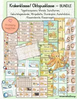 Vorschau - Poster - BUNDLE: Krakenklasse/ Oktopusklasse / Klassentier Kraken/ Oktopus - Classroom Management - Deckblatt