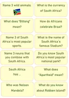 Vorschau - Aufgabenkarten - Talking about South Africa Question Cards - Seite 3