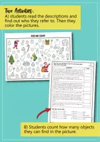 Aperçu - Feuilles d'exercices - Christmas Read and Colour; coloriage (Anglais) - Page 3