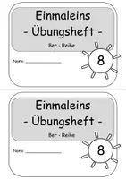 Vorschau - Arbeitsblätter - Einmaleins: Übungsheft 8er-Reihe Multiplikation inkl. Lösungen - Seite 3
