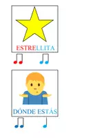 Vista previa - Refuerzo / NEE / Materiales de apoyo - ESTRELLITA DONDE ESTAS PICTOGRAMAS - página 1
