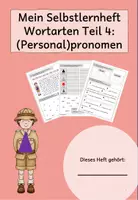 Vorschau - Arbeitsblätter - Selbstlernheft: (Personal)pronomen (Wortarten nach Montessori) - Seite 1
