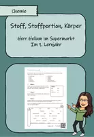 Vorschau - Arbeitsblätter - Chemiker im Supermarkt - Stoff, Stoffportion, Körper - Deckblatt