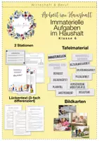Vorschau - Stundenentwürfe - Arbeit im Haushalt - Immaterielle Aufgaben im Haushalt - Deckblatt